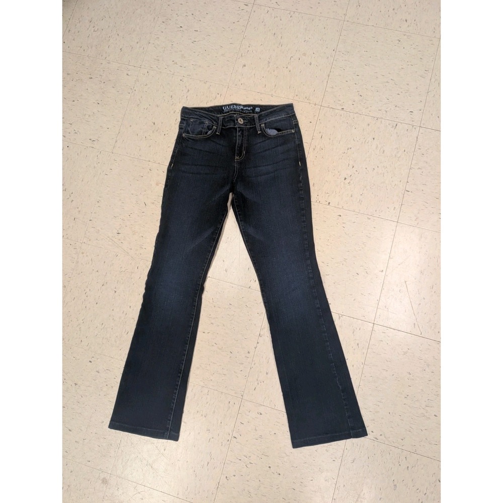 GUESS Jeans Women's Size 28 Dark Wash Low Rise Bootcut Flare Denim Y2K
